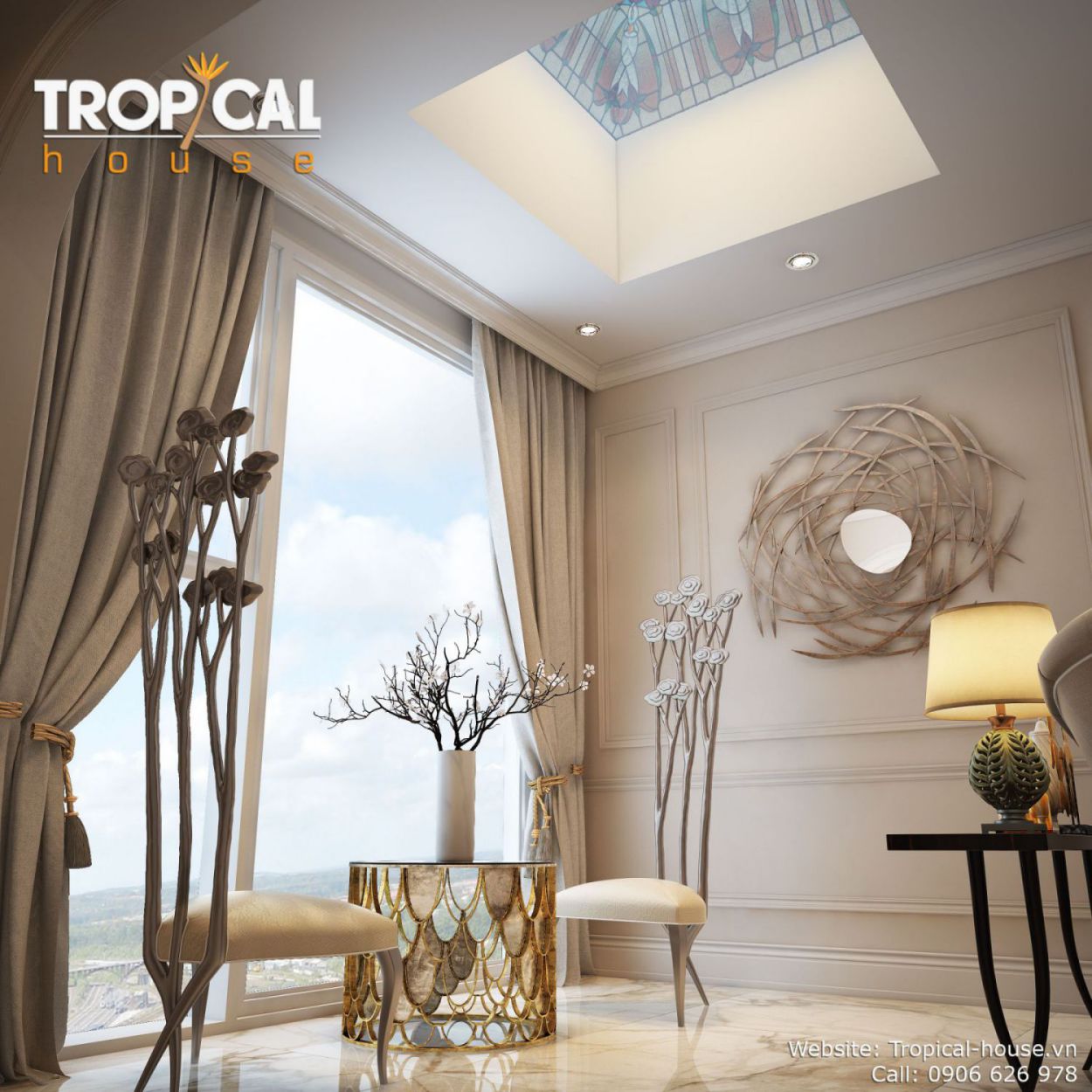 THIẾT KẾ NỘI THẤT NHÀ PHỐ SANG TRỌNG QUẬN 1